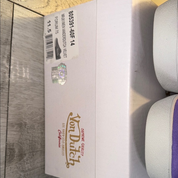 Von DutcH MRJ61 Vanderdutch Purple Gold Yellow Velvet Men’s Size 11.5 - Picture 7 of 8